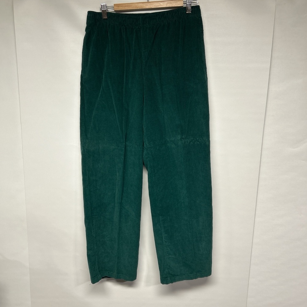 Basic Editions Women’s Teal Corduroy Pants